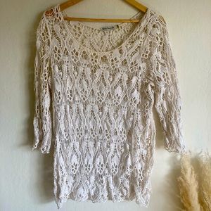 Cream Lace Blouse